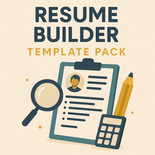 Resume Builder Template Pack