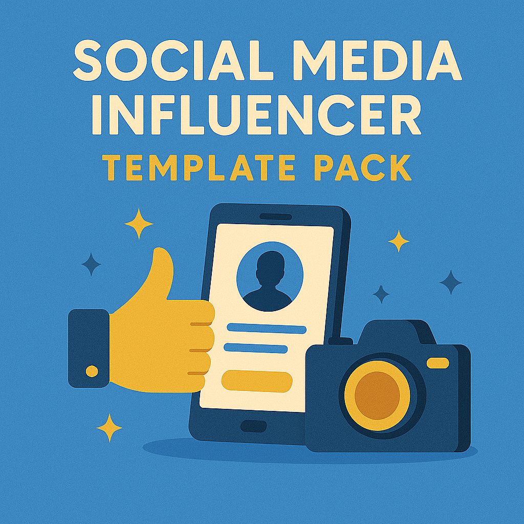 Paquete de plantillas para influencers de redes sociales